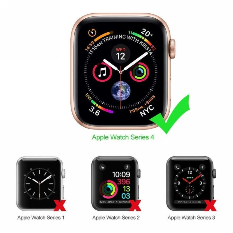 ENKAY Hat-Prince 2 in 1 TPU Semi-clad Protective Shell + 3D Full Screen PET Curved Heat Bending HD Screen Protector for Apple Watch Series 4 44mm